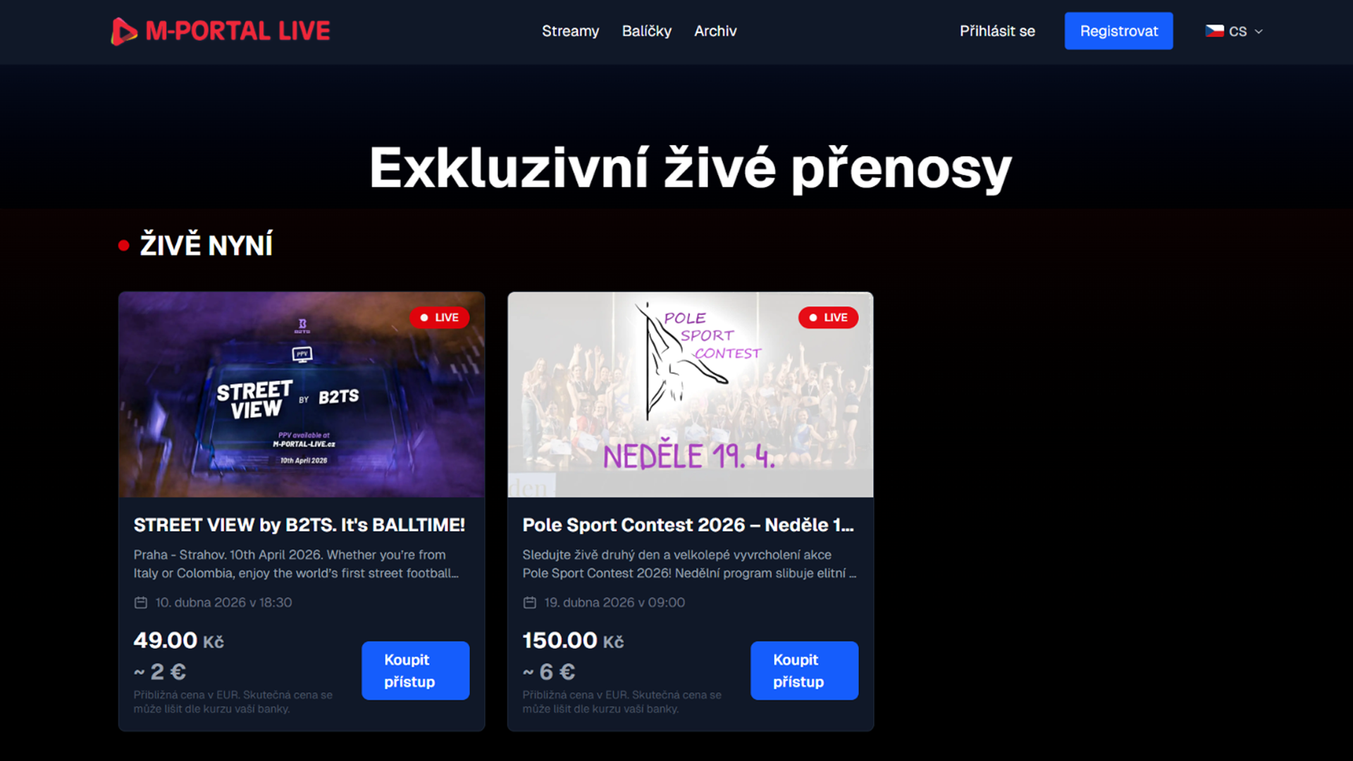 M-Portal Live PPV Platform